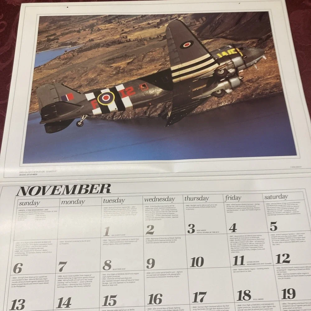 Ghosts 1994 Aviation Calendar 